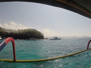 A view from the dive boat