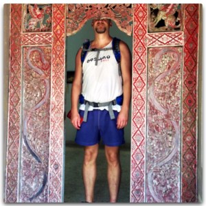 Giant man, or small door?