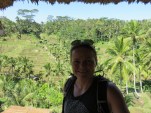 Katja above the rice terrace
