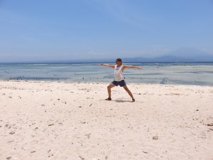 Yoga pose @ the beach.