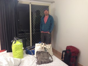 Up, smiling and ready to go