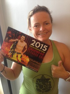 Katja and her new calendar