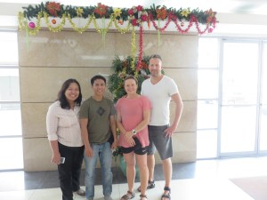 Karen, Allan and us. 