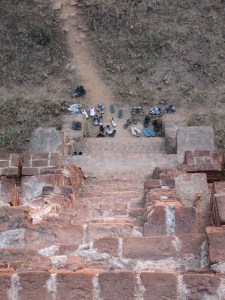 All the way down there the phone bumped