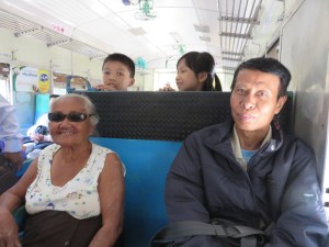 Mama San on the train