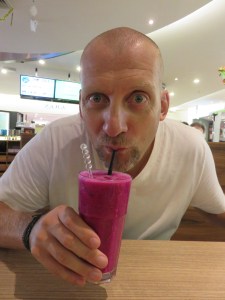 Nice juice at the vegetarian place