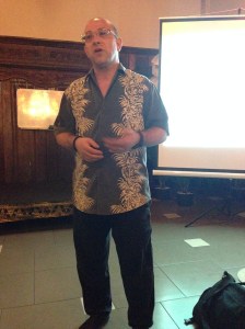 John presenting about Financial health