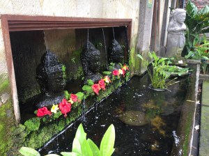 Water fountain at our hotel