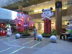 High quality decorations outside the mall