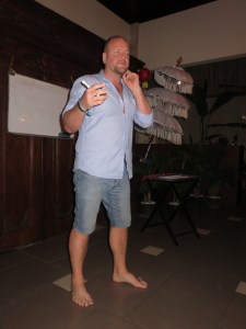 Claes during his presentation on the Personal Development Conference