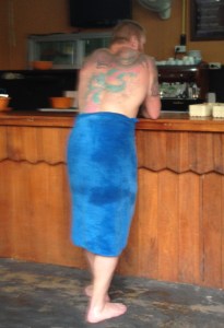 There's a lot of tattoos around here. This is just one little example