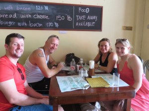 Lene, Christoph and us at lunch