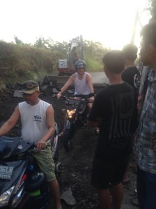 Road work in Indonesia is organized a little different than back home